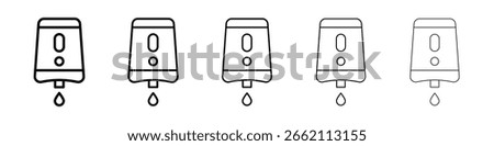 Electrical soap box icon filled flat sign concept for web design.