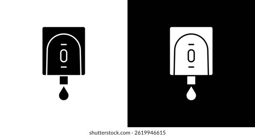 Electrical soap box icon vector, solid logo illustration, pictogram