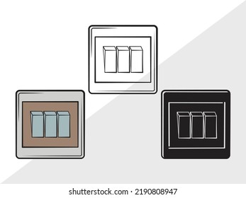 Electrical Socket Clipart Svg Printable Vector: стоковая векторная