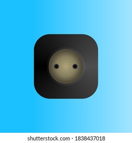 Electrical socket for connecting appliances in the wall. Connecting electrical equipment to an outlet. Electric energy. Energy production. Master electrician. Electrician service. Background image.