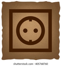 Electrical socket sign