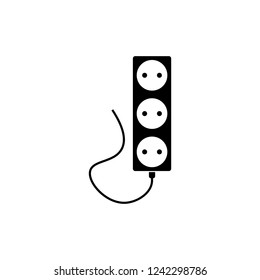 Electrical socket sign icon. Icons for website design and development, app development on white background