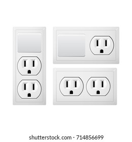 Electrical Socket Type B Switch Power Stock Vector (Royalty Free ...