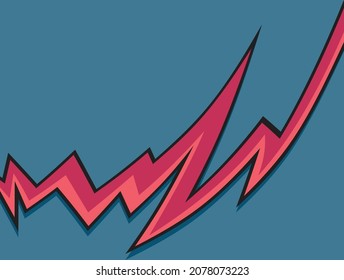 Electrical spike background with copy space area