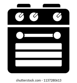 Electrical stove icon. Simple illustration of electrical stove vector icon for web design isolated on white background