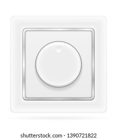 electrical switch for indoor electricity wiring stock vector illustration isolated on white background