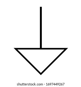 
Electrical symbol ground ,icon ground
