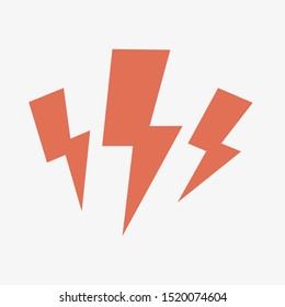 Electrical symbol; Power icon; Energy icon. Vector illustration