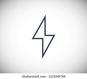 Electrical symbol; Power icon; Energy icon. Vector illustration