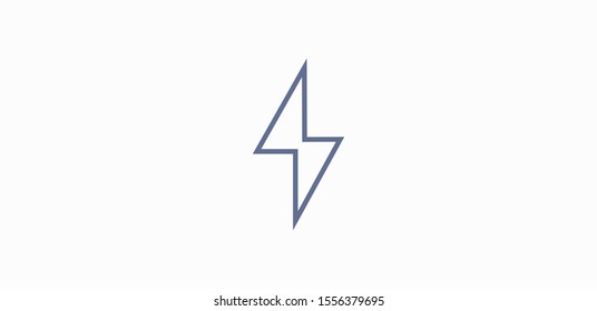 Electrical symbol; Power icon; Energy icon. Vector illustration