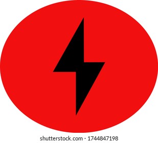 Electrical symbol; Power icon; Energy icon. Vector illustration