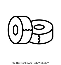 electrical tape icon vector design template simple and clean