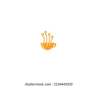 Electrical tea Logo Design vector Template