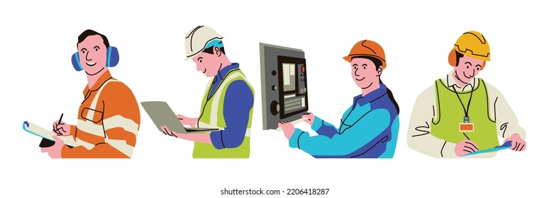 Electrical technician is a job that requires us to use hats, vests, gloves and other equipment for safety while working