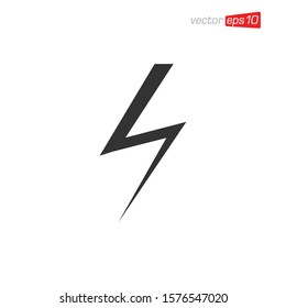 Electrical Thunder Icon Design Vector