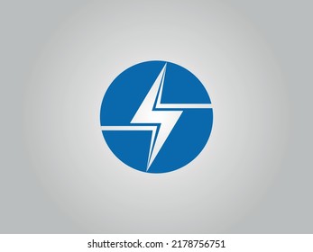 Electrical thunder logo. Electric, thunder, power lightning, voltage vector file 