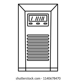 Electrical tool box icon. Outline illustration of electrical tool box vector icon for web design isolated on white background