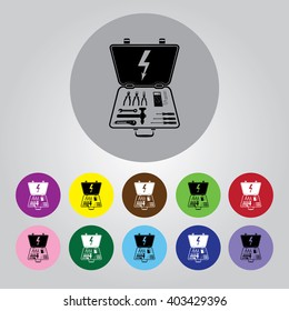 Electrical Toolbox vector icon.