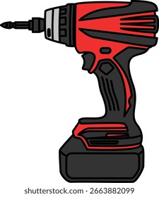 Herramientas eléctricas Impact Driver Negro y Rojo