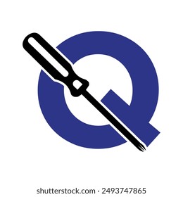 Electrical tools Logo combine with letter Q vector template