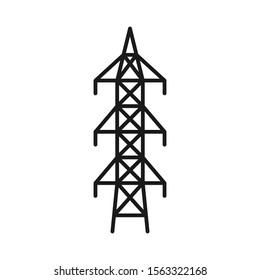 Electrical tower. High voltage electric transmission tower. Electric power.
