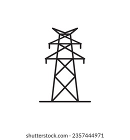 Electrical tower icon flat design vector