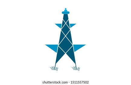 Electrical tower icon in trendy flat style isolated on background. Electrical tower icon page symbol for your web site design Electrical tower icon logo, app, UI. Electrical tower icon Vector