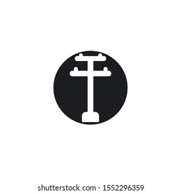 electrical tower logo vector icon illustration