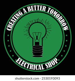 
An Electrical T-shirt design captures the essence of the electrical trade, engineering, or the science of electricity in a visually appealing and often clever way. 