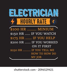 Electrical T-shirt Design For Electrical Worker