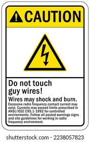 Señales y etiquetas de advertencia de utilidad eléctrica