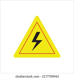 electrical voltage icon logo vector design