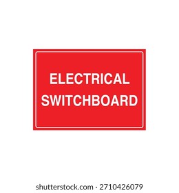 Ortsschild der ELEKTRISCHEN WARTUNG - Vektordatei der wesentlichen Personalkontrollpunktmarkierung