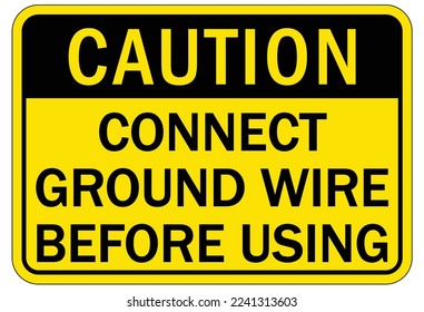 Electrical warning sign and labels 