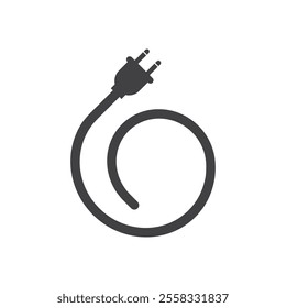 electrical wire logo icon design. sign of wire logo icon,  wire icon illustration design.