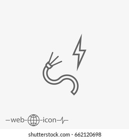 Electrical Wire Vector Icon