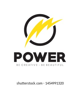 Electrical, Yellow Thunder bolt Logo Vector