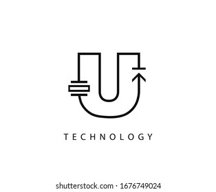 Electrical Z Letter Icon Design With Electrical Engineering Symbol Element.