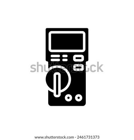 Electrician Analyzer Filled Icon Vector Illustration