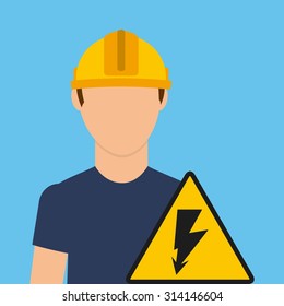 electrician concept design, vector illustration eps10 graphic 