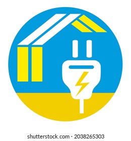 Electrician craft graphic in vector quality.
