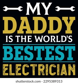Diseño de camisetas de papi eléctrico 