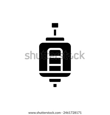 Electrician Dynamo Filled Icon Vector Illustration