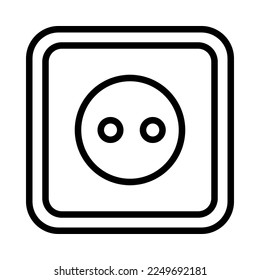 Elektrisches Flachzeilensymbol. Rahmenzeichen für mobiles Konzept und Webdesign, Speicher