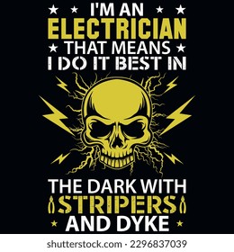 Design der elektrischen Grafiken, T-Shirt, Vektordesign 