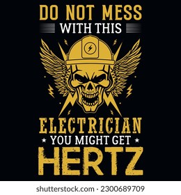 Diseño vectorial de diseño de camisetas de gráficos eléctricos 