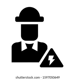 electrician icon isolated sign symbol vector illustration - high quality black style vector icons
