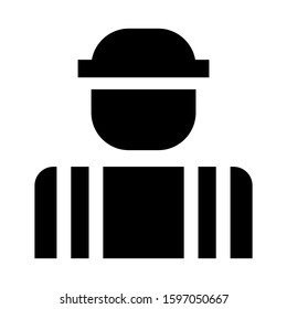 electrician icon isolated sign symbol vector illustration - high quality black style vector icons
