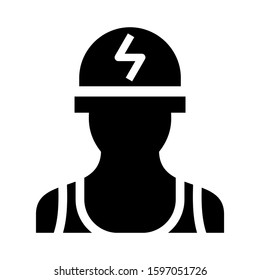 electrician icon isolated sign symbol vector illustration - high quality black style vector icons
