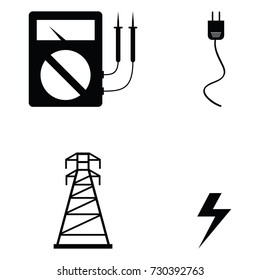 electrician icon set
